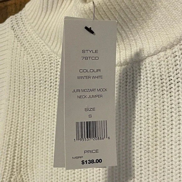 NWT FRENCH CONNECTION Juri Mozart Floral Appliqué Sweater. - Picture 9 of 9